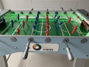 Our Green LED Foosball Table with Branding