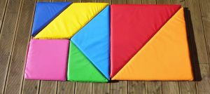 Multicoloured Tangram Puzzle