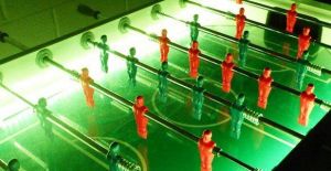 LED Foosball table