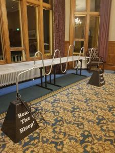 Black Buzz Wire set up in event
