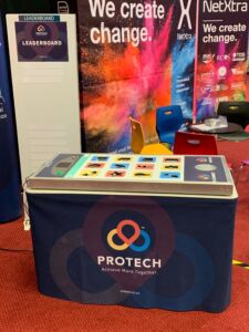 Protech branded Tap the App and leaderboard