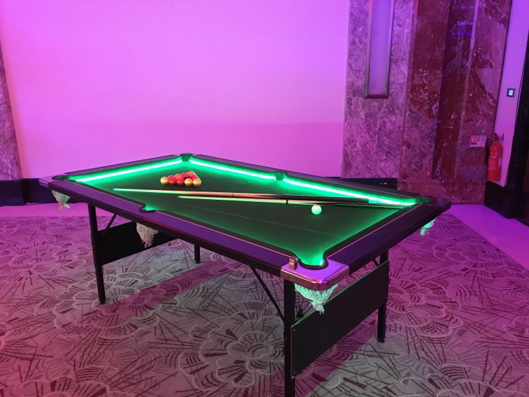 LED American Pool Table Hire For Events London Kent