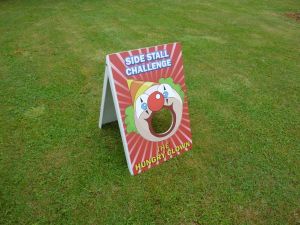 Traditional side stall game of Hungry Clown set up for an side stall event.