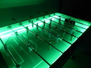 Table Football game complete with colour changing LED lighting effects.
