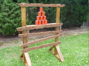 Thumbnail of a traditional side stall game of tin can ally.