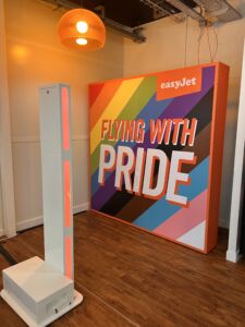 Branded Backdrop for unbranded Selfie Pod - Photo Booth