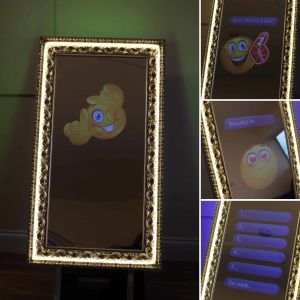 Selfie Mirror Booth with Emojis/Text