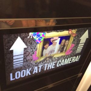 Image of the screen on the combined Photo and Video Booth.