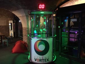 A Grab A Grand capsule lit up with LED lights