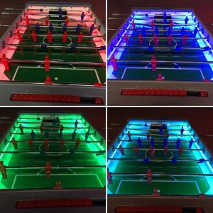 Image showing a few of the choice of colours available on the LED table football games.