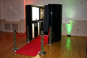 Photo Booth includes Green Screen, Red Carpet and Christmas Posts