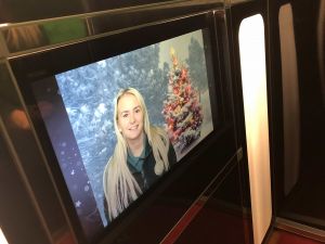 Christmas Themed Green Screen in our Photo Booth