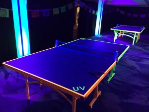 Table Tennis completed with UV Lighting