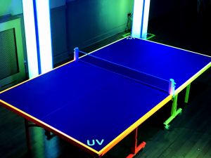 The Table Tennis complete with UV lighting
