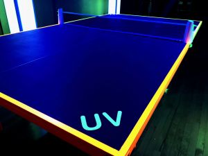 Table Tennis completed with UV Lighting