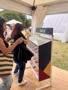 Customer using Pick and Mix