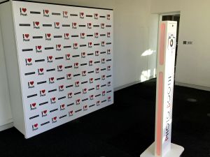 Customised Backdrop with Selfie Pod