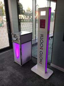 Purple LED Selfie Photo Booth for Hire