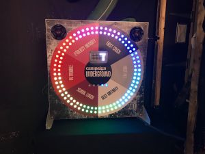 6 sectioned branded Spin the Wheel