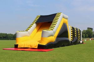 The slide to finish the Obstacle Course