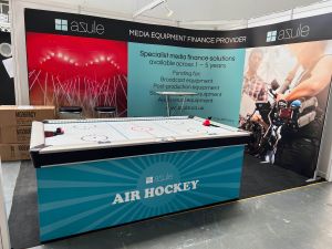 Air Hockey game for a Trade Show