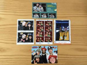 Different ways of customising photos using our photo booths
