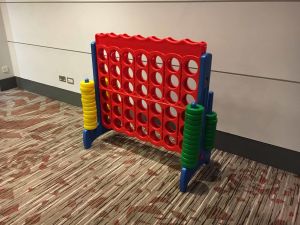Giant Connect 4 With Yellow & Green Discs