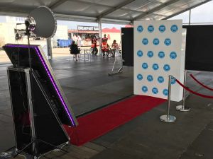The Selfie Mirror completed with Fiat Branding