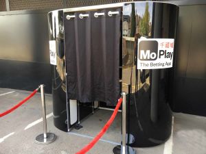 Black Skinned Photo Booth with Branding