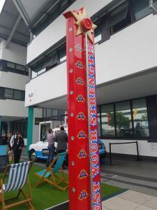 Our High Striker set up outside