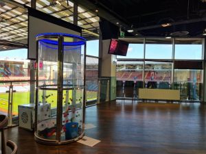 Ballnado Machine at a Football Stadium