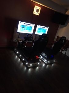 LED Racing Car Simulator Seats with LED's