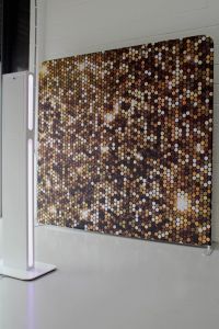 LED Selfie Booth with Glitter Background