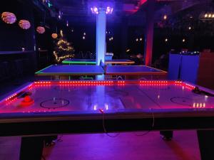 Our LED Air Hockey and UV Table Tennis