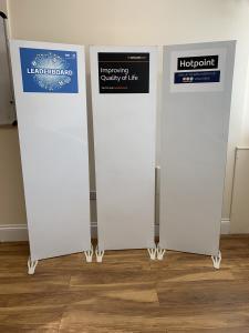 three branded leaderboards
