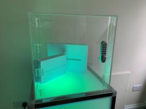 Crack the Safe with Green LED's, iPad and MacBook inside
