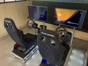 2 Racing Simulators set up
