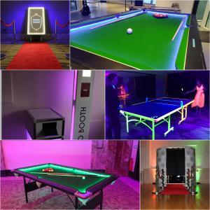 Collage of LED Pub Games and Photo Booths