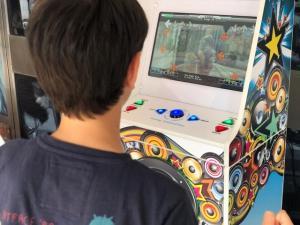 Beat your mate at dancing on the dance machine