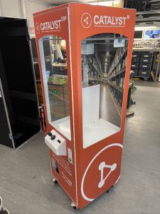 Orange Wrapped Prize Crane