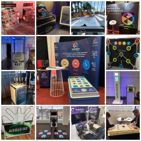 different examples of branded activities in trade shows and exhibitions 