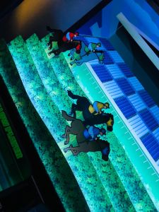 LED Roll & Bowl with horses