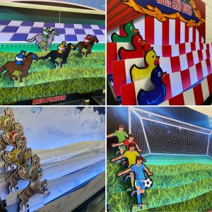 Christmas Roll and Bowl Reindeer Racing Hire