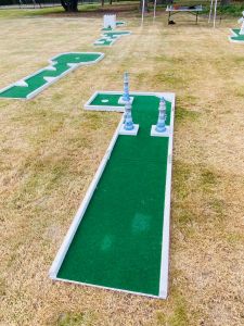 beach themed crazy golf holes