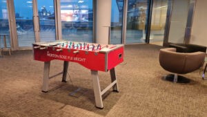 Branded Foosball - all 4 side and tabletop