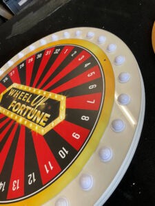White Prize Wheel with Standard Branding