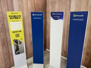 Four fully branded leaderboards - Also a option for 'top header' branding