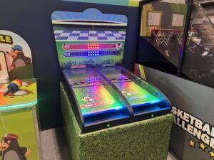 Roll and Bowl lite with red and bowl lanes for 2 players