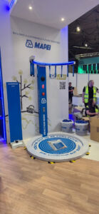 Mapai branded reaction ring game hired for a trade stand in Birmingham